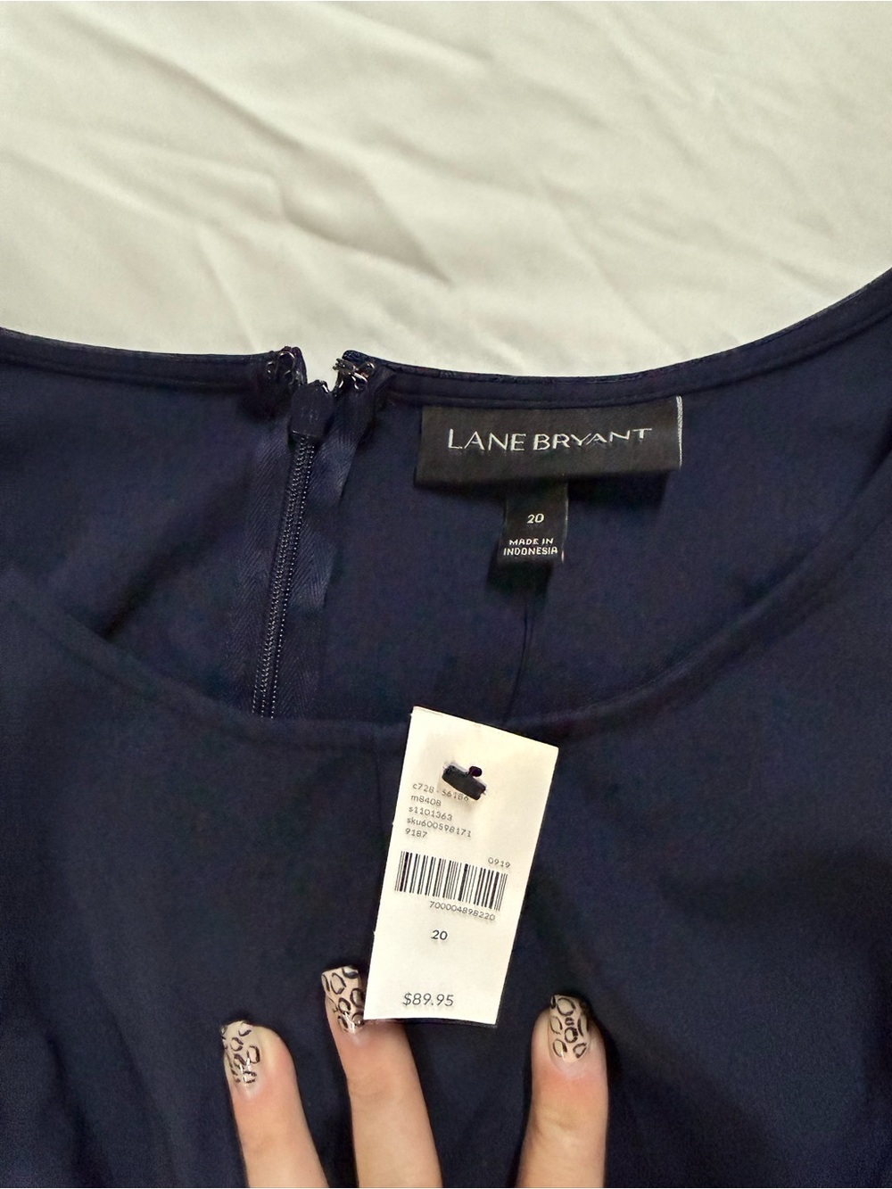 Lane Bryant Navy Blue Jumpsuit